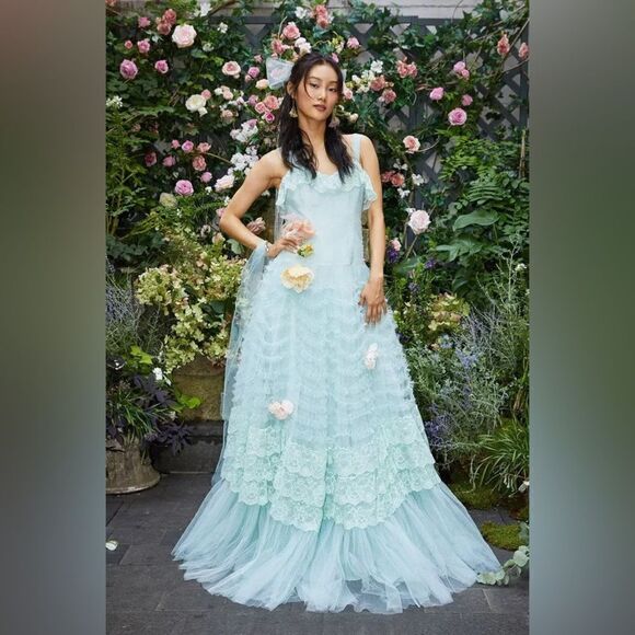 LOVESHACKFANCY Sharelle Gown   - Picture 2 of 14